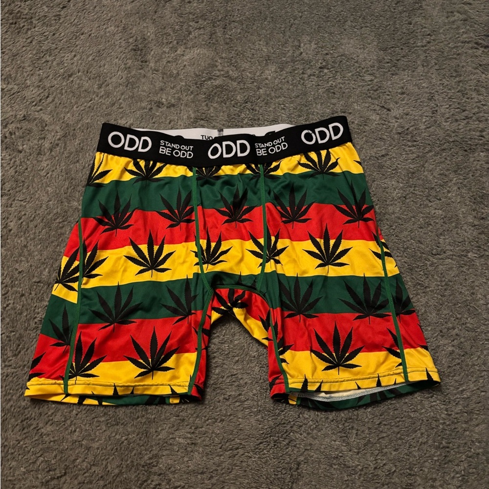 ODD stand out be odd rasta print boxer briefs
